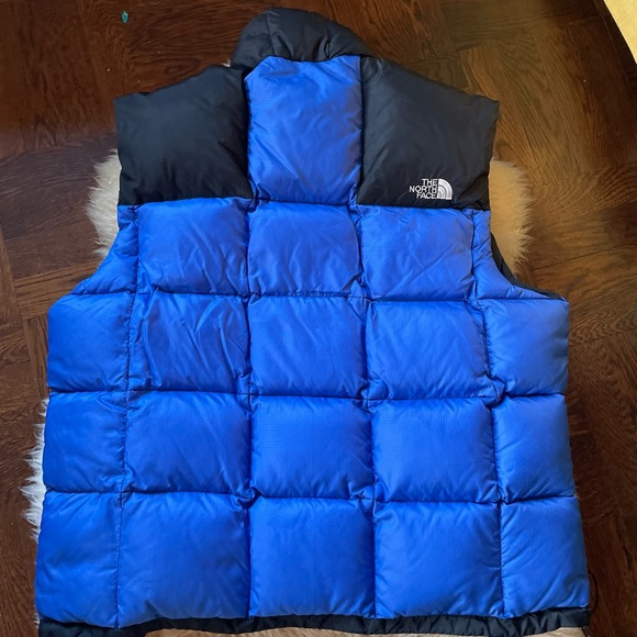 90s Vintage The North Face Lhotse Down Puffer vest blue and black - Picture 2 of 9